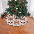 thumbnail image 2 of FMSHPON PatternSkulls Xmas Christmas Tree Skirt Stand Mat for Holiday Party Decoration Indoor Outdoor 48 inches, 2 of 3