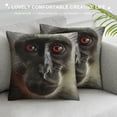 thumbnail image 3 of Qinduosi Colobus Monkey Double Sided Plush Pillow Cover Cute Animals Sofa Living Room Home Decor Sofa Pillow/Cushion Cover White, 3 of 5