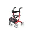 thumbnail image 3 of Drive Medical Nitro Euro Style Rollator Walker Lightweight 4-Wheel Rolling Walker, Red, 300 lb Limit, 3 of 7