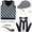 Black#9527, variant on Baby Boys Old Man Dress Up Stage Performance Outfits for Kids Old Man Shaped Sleeveless Plaid Vest Accessories Party Club Clothing for Child
