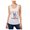 white, variant on Retro Brand Womens Peace & Love Tank Top, White, Juniors, X-Small