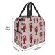 thumbnail image 3 of Easygdp Red Lobster With Claws Bolsa Térmica Premium - Tela Oxford Impermeable, Gran Capacidad, Bolsillo Frontal, Unisex para Trabajo, Escuela, Actividades al Aire Libre y Picnics, 3 of 8