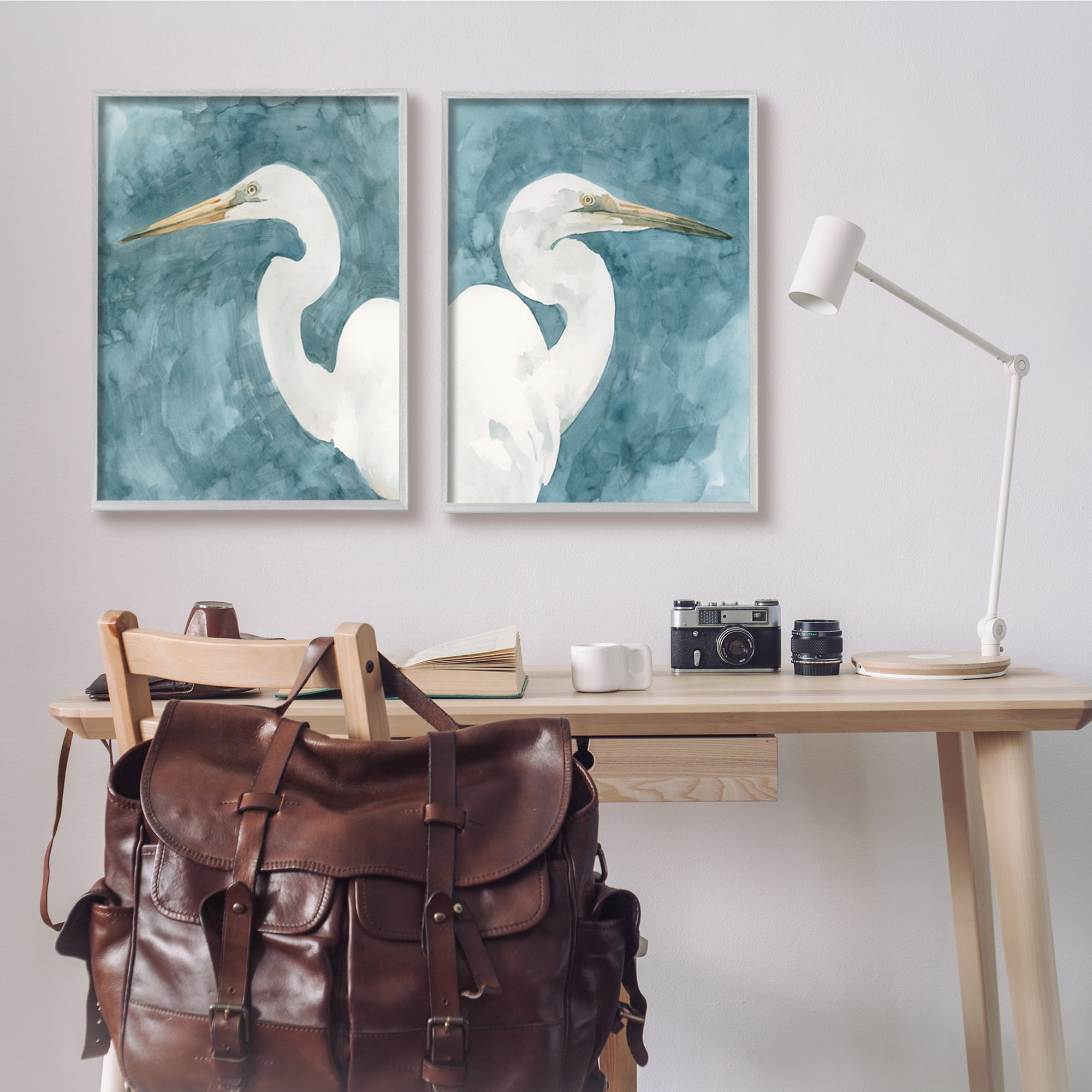 Stupell Indtries Nautical Cranes Bird Portraits Abstract Blue Sky,24 x 30,Design by Emma Caroline&nbsp;