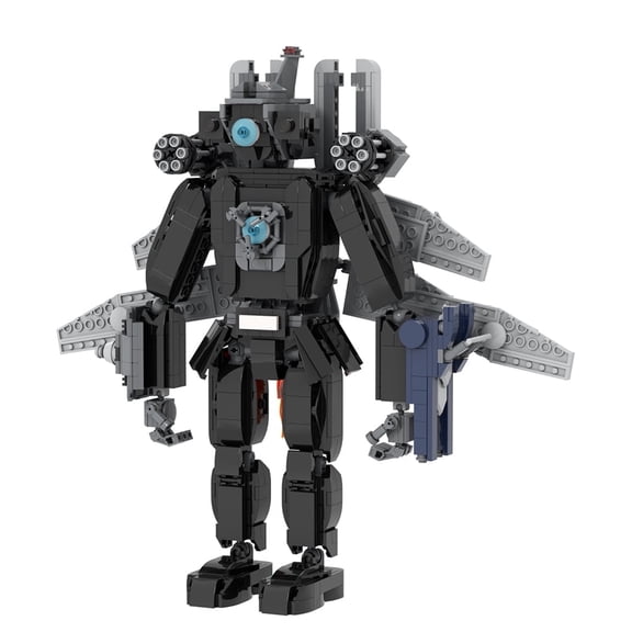 MOOXI Toilet Super Titan Monitor Man Action Figure Building Set,Classic Creative Building Blocks Children Kit,Gifts for Kids(1101pcs)
