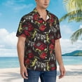 thumbnail image 5 of Daiia Vintage Gaming Hawaiian Shirt for Men Gentle Cotton Regular Short Sleeve Casual-Large, 5 of 9