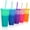 5 Pack A, variant on Plastic Tumblers with Lids and Straws for Kids & Adults- 5 Reusable Bulk Cold Cups, 16oz Color Changing Cups Iced Travel Coffee Cup,Smoothie Cups