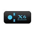 thumbnail image 1 of X6 Receptor de audio Bluetooth Manos libres para automóvil Tarjeta TF Reproductor de música Adaptador de micrófono AUX para vehículo Inevent DZ5355-00B, 1 of 7