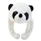 thumbnail image 1 of Adult Kids Cartoon Plush Panda Animal Beanie Hat with Pom Pom Ends Long Straps Thermal Warm Funny Stuffed Toy Earflap Cap Cosplay Party Props, 1 of 4