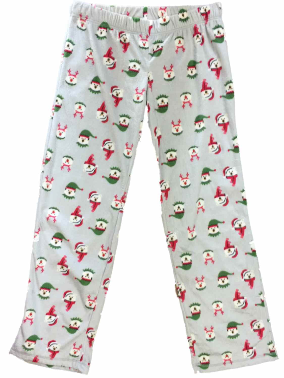Womens Polar Bear Santa Elf Christmas Fleece Sleep Pants Holiday Pajama Bottoms 