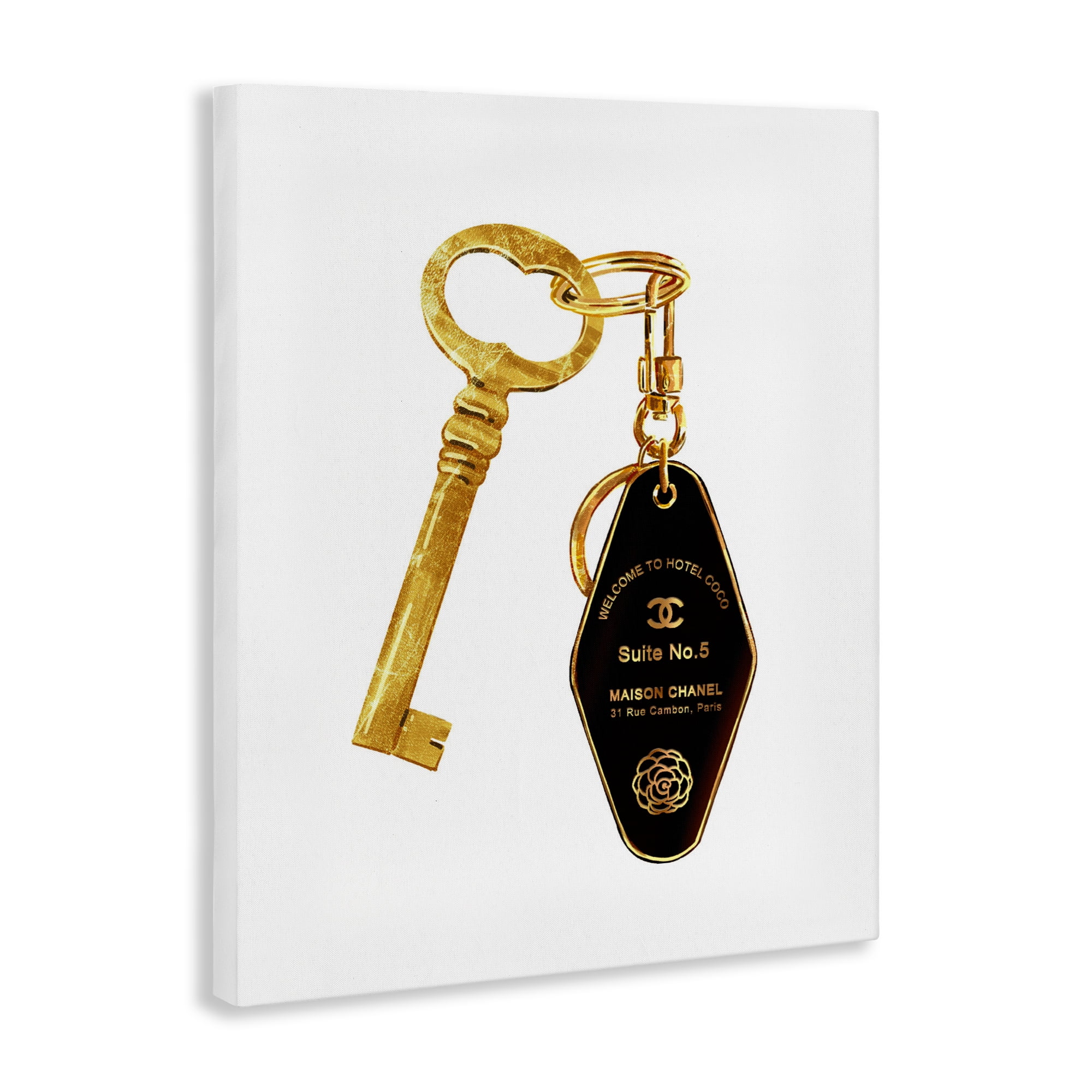 Luxury Fashion Key Canvas Wall Art, design by Ziwei Li