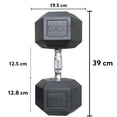 thumbnail image 4 of Infinité Mancuerna Hexagonal de 30 kg Linea Economica IF-LEHK30 (PAR), 4 of 4