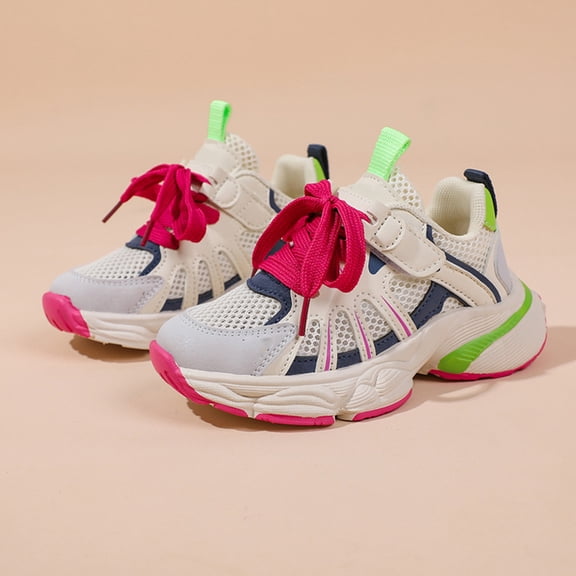 Boys Sneakers Girls Shoes Boys Lightweight Tennis Shoes Non- Cushioned Kids Running Shoes Wide Toe Box Uniform Sneakers Basketball Shoes for Daily Running Walking Travel