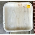 thumbnail image 1 of 7" Flat Square Plate - Bio Mart Leaf Tableware/100% Natural-Eco-friendly/Re-usable/Elegant/Compostable/Disposable/Biodegradable/Party,Wedding,BBQPlates & Bowls - Pack of 30, 1 of 5