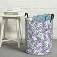 thumbnail image 5 of Goofa Lavender Flowers Printed Circular Hamper,Laundry Basket with Handles,Storage Baskets Foldable,Large Capacity Laundry Hamper-Small, 5 of 8