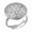 Silver, variant on 18k Gold Plated Handmade Brass Ring, Adjustable, Unisex