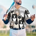 thumbnail image 6 of Daiia Colors Cats Mens Baseball Jersey Button Down Shirts Short Sleeve Sports Uniforms-X-Large, 6 of 9
