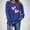 Blue#2, variant on GaThRRgYP Hoodies for Women Long Sleeve,Women's Winter Day Fashion Printed Round Neck Long Sleeved Hoodie without Hat Blue S