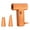 Orange, variant on Cordless Blower, High-Speed ​​Mini Turbocharger with 130,000 RPM, LED Light and Versatile Nozzles Battery High-Speed Mini Fan