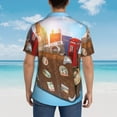 thumbnail image 6 of Disketp Hawaiian Shirts For Men,Trip To London Print Mens Casual Short Sleeve Button Down Shirts Beach Shirt, 6 of 8