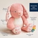 thumbnail image 3 of Peluche Itzy Ritzy Snuggles para bebés, niños y adultos Pink Bunny, 3 of 7