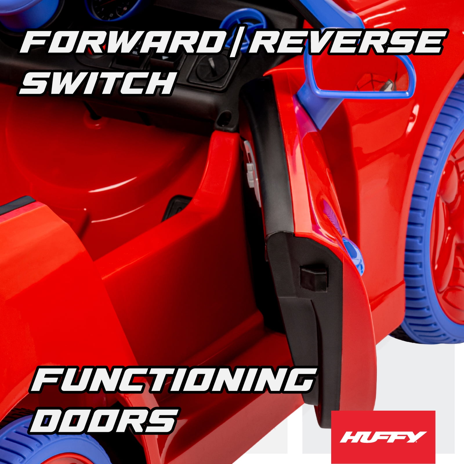 Huffy 12V Spider-Man Spidey and His Amazing Friends Ride-On Car with Remote Control, Ages 3-5, Red