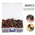 thumbnail image 3 of Fznkrag 384Pcs Sanding Bands Drum Sleeve Grit Mandrel Dremel Rotary Tool Kit Accessories, 3 of 11