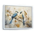 thumbnail image 2 of Designart "Simplified Exotic Birds Amid Cherry Blooms I" Birds Of Paradise Floater Framed Canvas Wall Art, 2 of 5