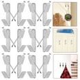 thumbnail image 4 of PTOOTP Heavy Duty Picture Hooks Iron for Hanging Large Frames Mirrors Finish 20 Sets Wall Hooks, 4 of 8