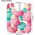 thumbnail image 3 of Dreamtimes Bathroom Rug Mats Pink Green Mushroom Print, Bath Mats for Bathroom Non-Slip Super Soft Absorbent Microfiber Bath Rugs, Bathroom Rugs for Bathroom Floor, Tub and Shower, 24"x16", 3 of 4
