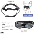 thumbnail image 3 of UOSIA Small Dog Goggles with Helmet Adjustable Dog Sungalsses and Pet Helmet Set,S,Black, 3 of 5