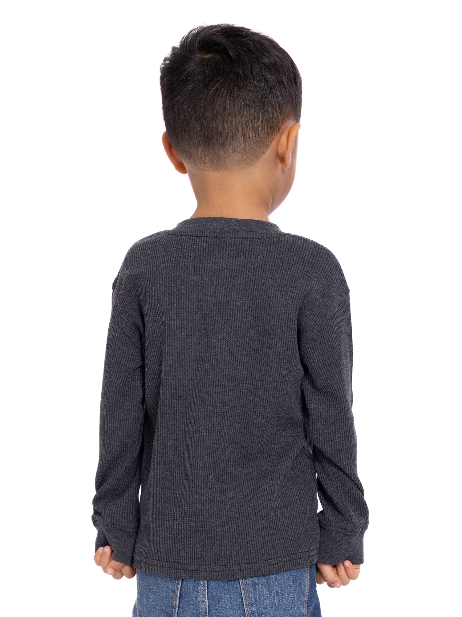 Rudolph the Red-Nosed Reindeer Toddler Boys Thermal Henley Shirt with Long Sleeves, Sizes 12M-5T