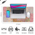thumbnail image 5 of Long Mouse Pads for Desk,Pioneer Flower Floral Print Pattern Desk Mats on Top Of Desks, Desk Mouse Pad Extra Large with 3mm Non-Slip Base and Stitched Edge for Gaming,Office,Work,Home 31.5"x15.7", 5 of 6