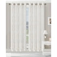 thumbnail image 6 of Superior Lattice Sheer Curtain Set of 2, 52" x 108", Champagne, 6 of 8