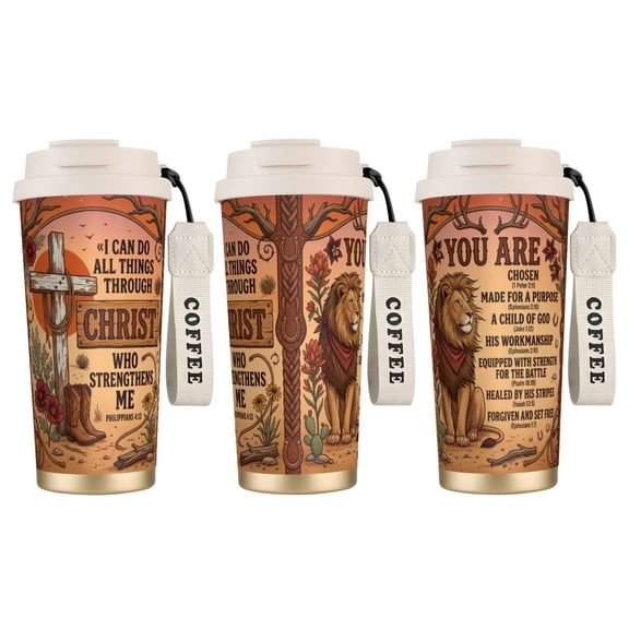 1pc Christianity Coffee Mug, 18oz Leak-proof Radiant Cross Design, Unique Birthday Gift