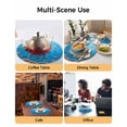 thumbnail image 2 of 13 Inch Round Placemats Set of 4, Ocean Diving Elephant Non Slip Heat Insulation PP Table Mats, Blue Coastal Coral Fish Marine Life Washable Place Mats for Kitchen Dining Party Table Decor, 2 of 7