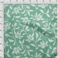 thumbnail image 4 of oneOone Polyester Spandex Light Mint Green Fabric Floral Magnolia Sewing Material Print Fabric By The Yard 56 Inch Wide, 4 of 4