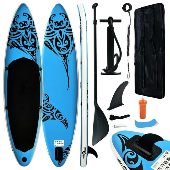 vidaXL Inflatable Stand Up Paddleboard Set SUP Surfboard Surfing Paddle Board