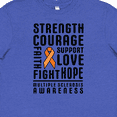 thumbnail image 4 of Inktastic Multiple Sclerosis Awareness Strength Courage and Support Youth T-Shirt, 4 of 5