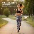 thumbnail image 5 of COUVER Women's High Waisted Performance Activewear Leggings Marble Tie Dye Large, 5 of 6