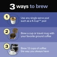 thumbnail image 2 of Hamilton Beach FlexBrew Coffee Maker, K Cup Pod Compatible Single Serve Coffee Maker & 12-Cup Coffee Pot, Black, 2 of 8
