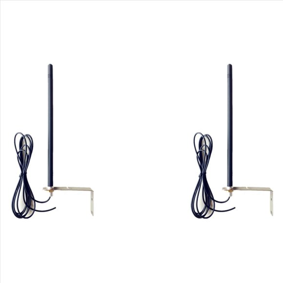 2X Antena Universal de 433 MHz para Puerta de Garaje, Amplificador de SeñAl de Radio, Repetidor Impermeable para Exteriores, Antena de Control de Puerta de 433,92 MHz