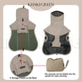 thumbnail image 2 of MAMORE Dog Raincoat, Adjustable Reflective Waterproof Dog Rain Jacket with Leash Hole(Khaki,X-Large), 2 of 6