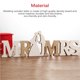 thumbnail image 5 of Mr &Amp; Mrs Boda Letras De Madera Decorativa Boda Carta Ornamento Hueco Boda Signo Con Corazón Para Boda Aniversario Fiesta Hogar Advancent HA016339-00, 5 of 7