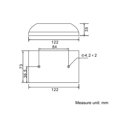 thumbnail image 3 of 12v hardwired interior sirena sirena hogar seguridad alarma de incendio rojo 100db Sunnimix Sirena estroboscópica interior con cable, 3 of 7