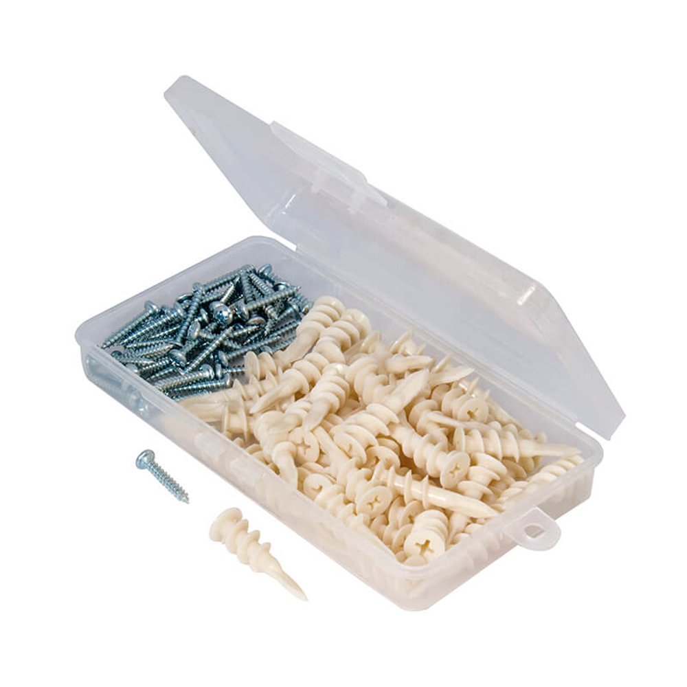 Easy Anchor Kit Nylon 8 Anchors and Screws