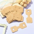 thumbnail image 5 of Kraft Paper Fold Over Jewelry Display Cards with Hanging Hole Used For Necklace Bracelet and Mobile Pendants Rectangle Peru 9x3.4x0.03cm diy, 5 of 5