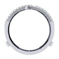 thumbnail image 3 of Dazzlingrock Collection 0.50 Carat (ctw) 14K Round Diamond Ladies Wedding Double Guard Ring 1/2 CT, White Gold, Size 9, 3 of 3