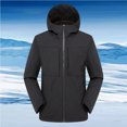 thumbnail image 2 of Windproof Winter Warm Coats for Womens Zip Up Men And Women Men And Women Sprint Coat Plush Thickened Outdoor Ski Suit Hooded Warm Coat Gifts for Womens, 2 of 4