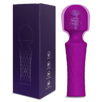 TLUDA Personal Wand Massager for Women, Rechargeable Handheld Mini Massager for Neck Back Shoulder,Purple