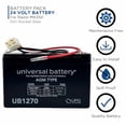 thumbnail image 4 of AlveyTech 24 Volt Battery Pack for Razor MX350 Dirt Rocket Bike (7 Ah, Versions 9-32) - with Rechargeable SLA AGM Technology - Set of 2 (12V Each) Batteries with Wiring Harness - Upgrade Kit, 4 of 4